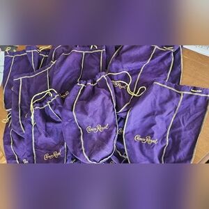 25 Crown Royal Purple Drawstring Bags